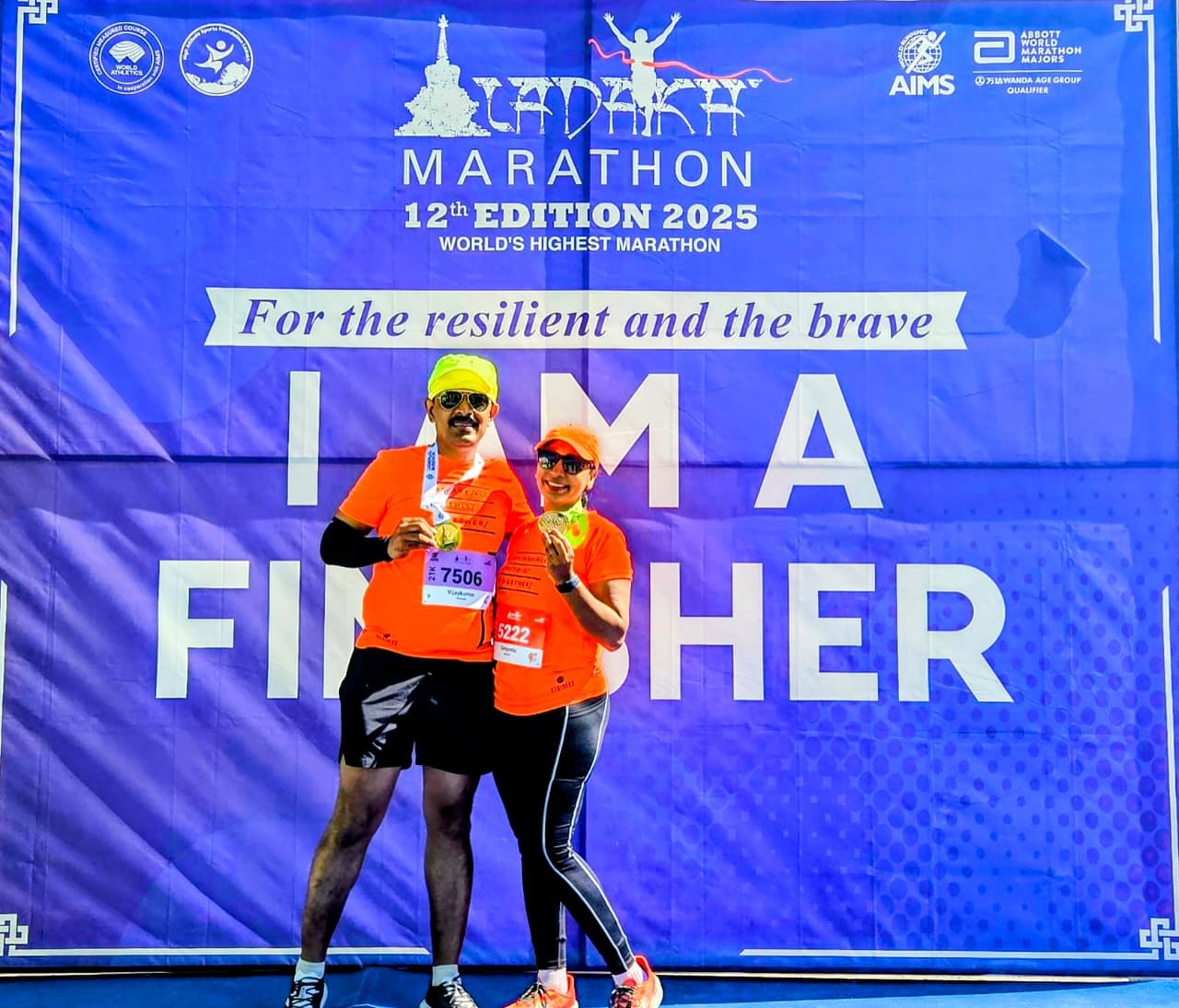 Congratulations @vijaykvemula on completing the @ladakhmarathon