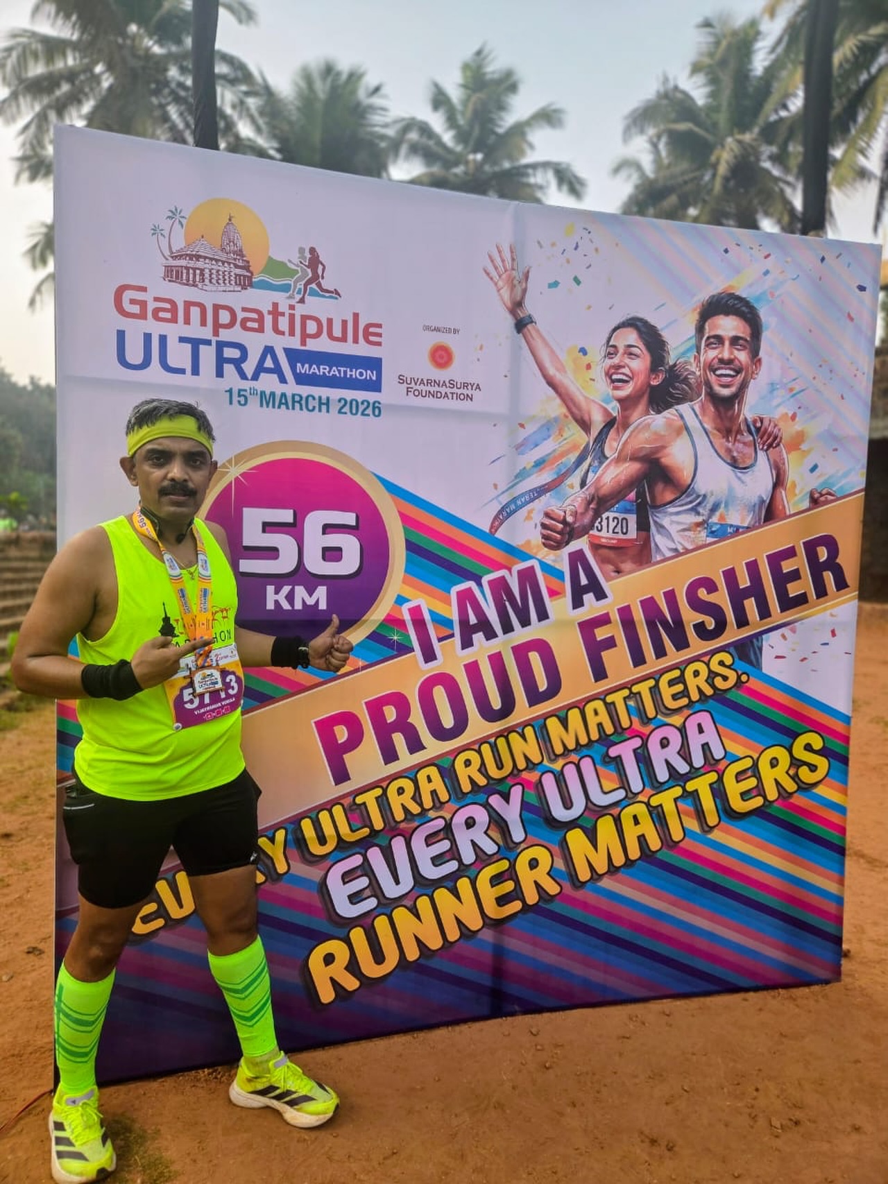 Congratulations @vijaykvemula on completing the Ganpatipule Ultra Marathon