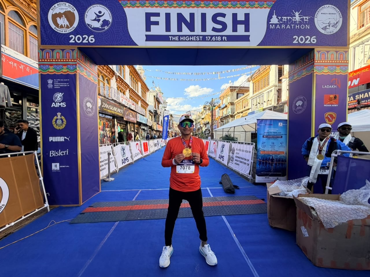Congratulations @aditrathi363 on completing the Khardungla Challenge @ladakhmarathon